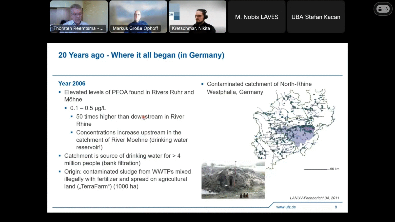 Karte von PFAS Hotspots und Umweltkontamination in Deutschland